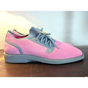 Third Mind The Brian Cap Mens Pink & Gray Lace-Up Dress Shoes Size 13